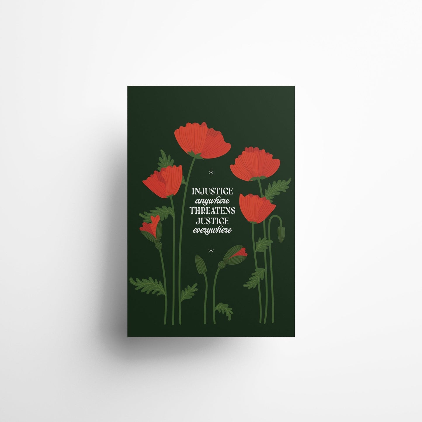Poppies for Peace - Postcard 4x6 Matte Art Print - Reverie Design Shop