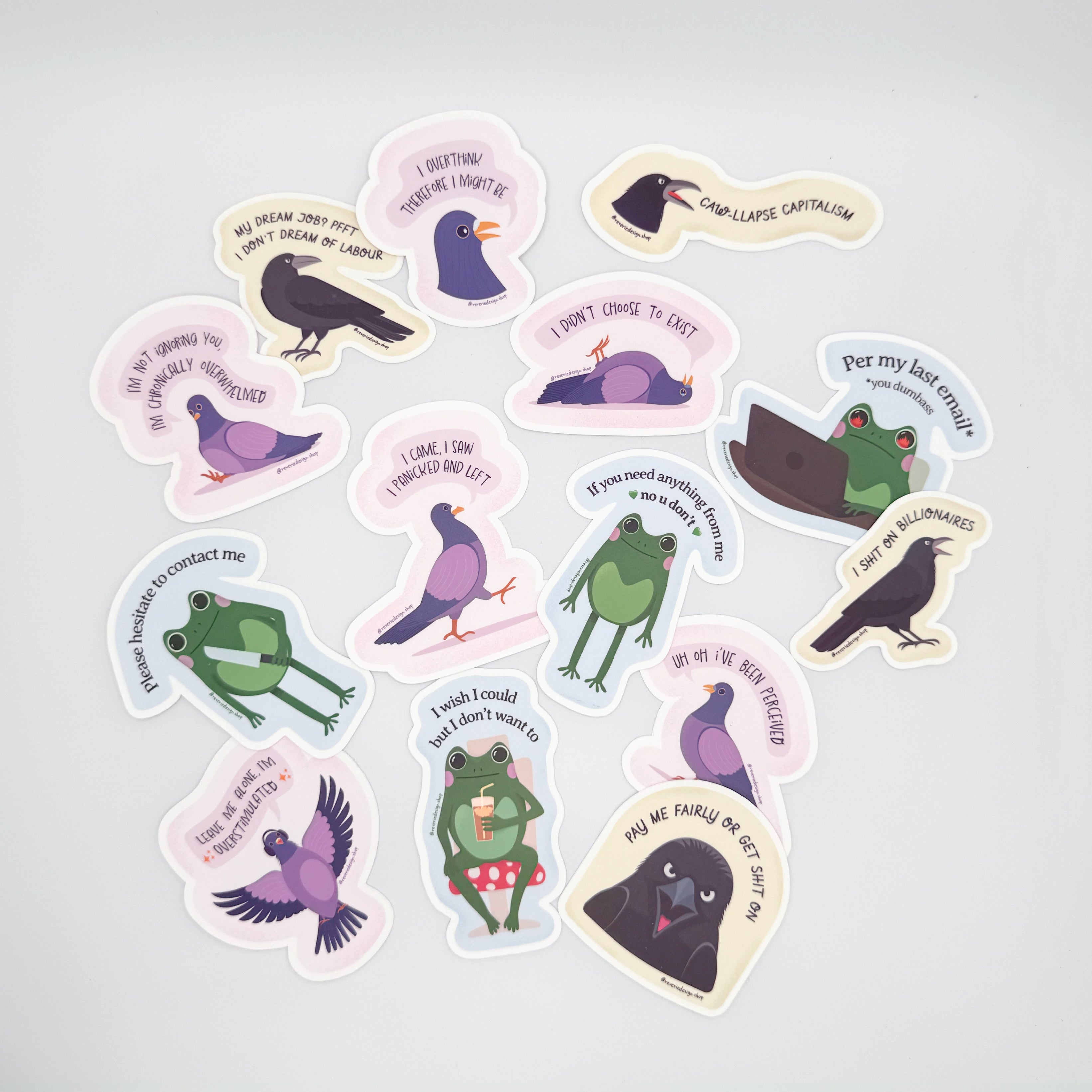 Relatible Sticker Stickers | Funny & Relatable Vinyl Stickers – Chaotic Vibes – Reverie ...