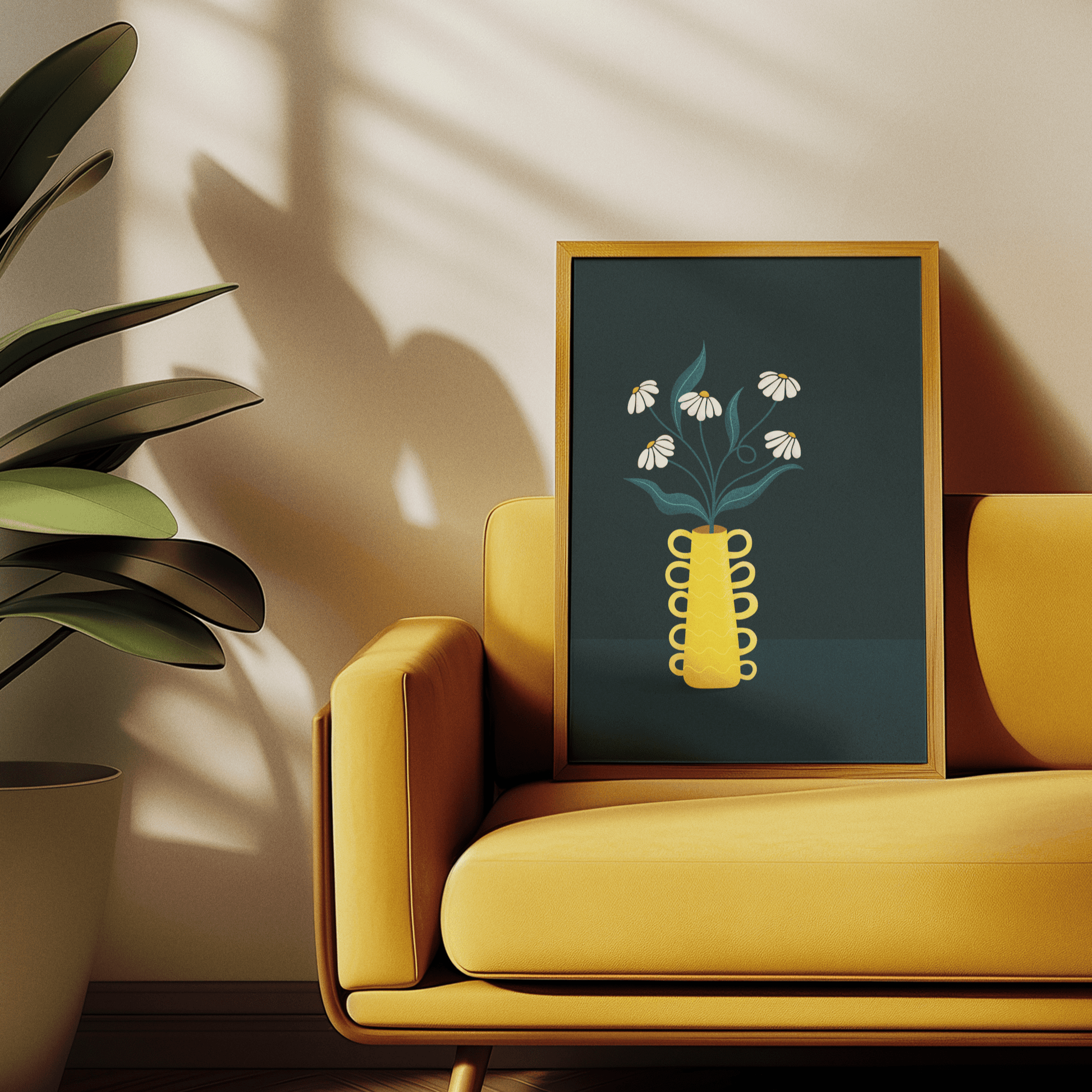 whimsical daisy art
Daisy Whimsy - Dark Mode - Art Print (matte finish) - Reverie Design Shop