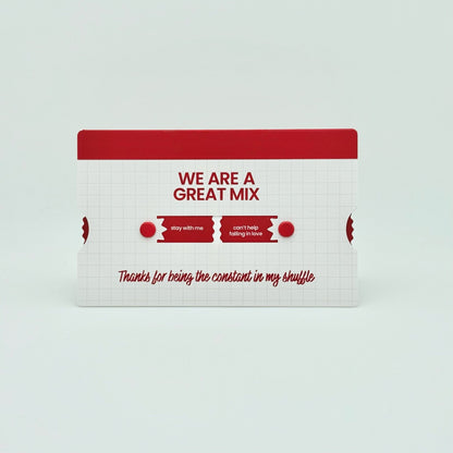 Romantic mixtape Interactive Greeting Card for Romantic Partner - Reverie Design Shop