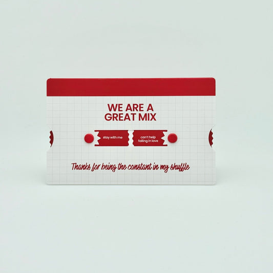 Romantic mixtape Interactive Greeting Card for Romantic Partner - Reverie Design Shop