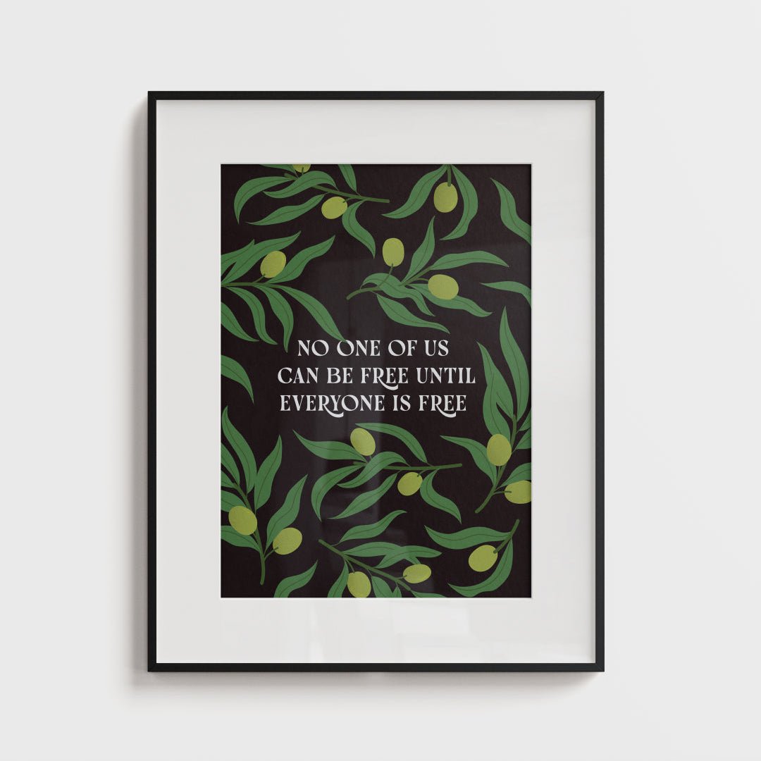 No One Of Us Is Free - Art Print, 8.5 x 11 Matte Finish, Unframed | Olive Branch Wall Art - Reverie Design Shop