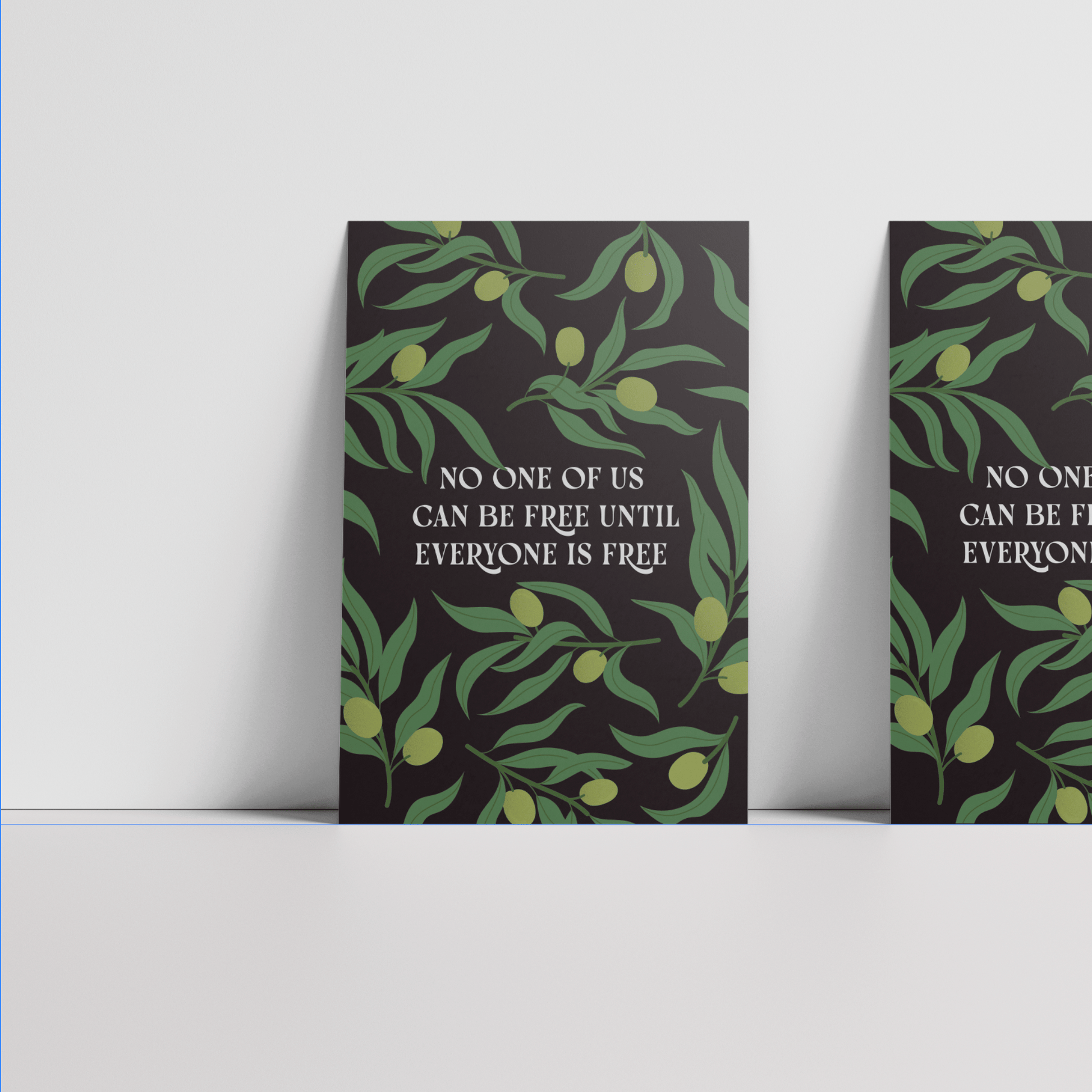 No One Of Us Is Free Postcard, 4x6 | Olive Mini Art Print - Reverie Design Shop