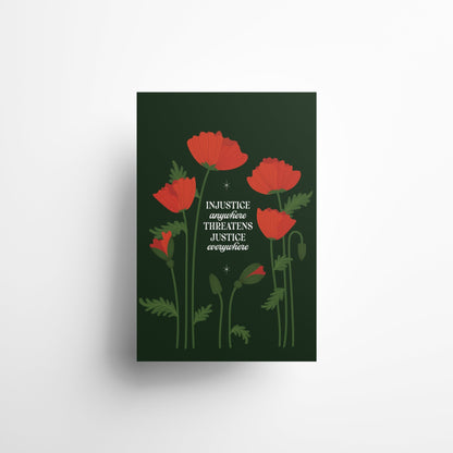 Poppies for Peace - Postcard 4x6 Matte Art Print - Reverie Design Shop