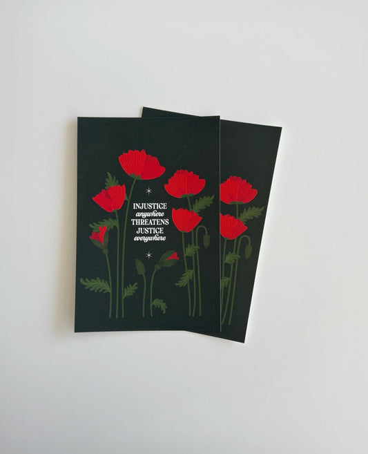 Poppies for Peace - Postcard 4x6 Matte Art Print - Reverie Design Shop