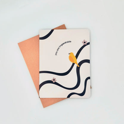 Set of 3 - Vibrant Color Birds Greeting cards - illustrated greeting cards for any occasion - Reverie Design Shop